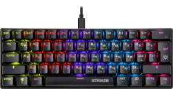Клавиатура Defender GK-380L Striker RU,Rainbow, механическая 61 клавиша фото №20040